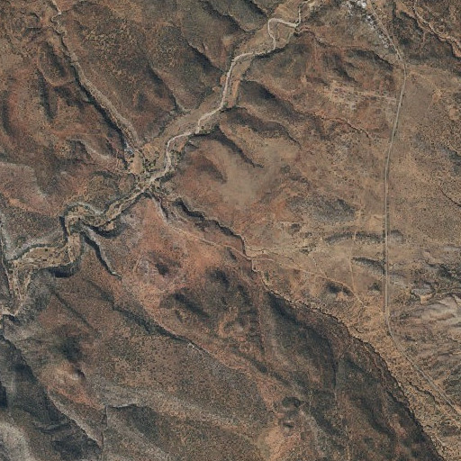 Aerial imagery of Bad Luck Spring, AZ