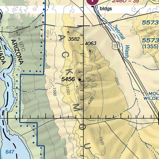 FAA VFR chart of Mount Perkins, AZ