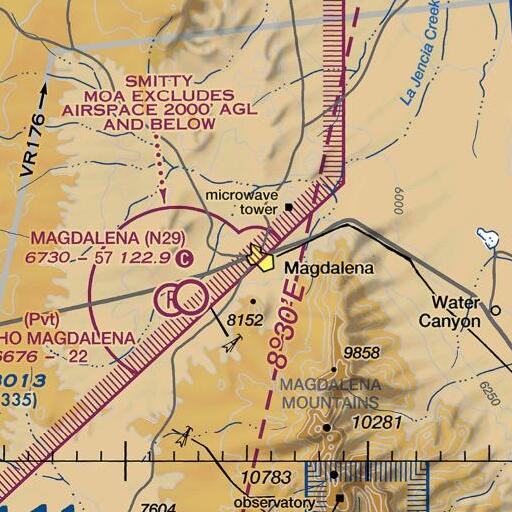 FAA VFR chart of Magdalena Elementary School, NM