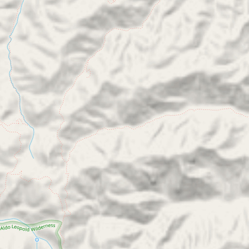OpenStreetMap map of Beu Spring, NM