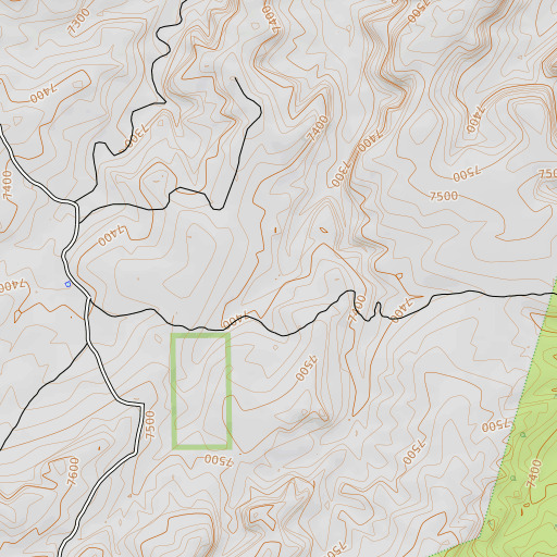 OpenTopoMap map of Ox Spring, NM