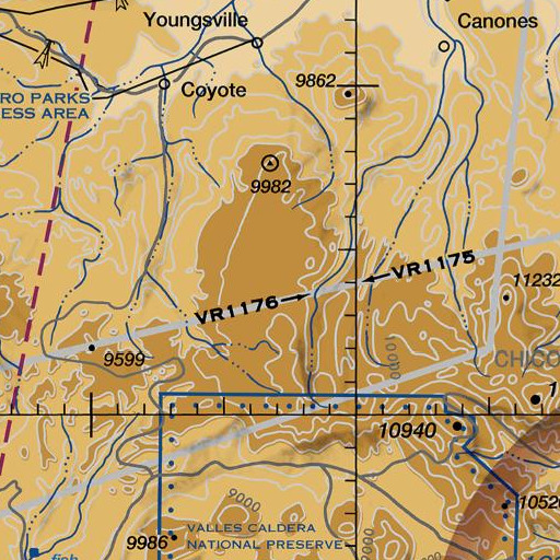 FAA VFR chart of Barranquenos Spring, NM