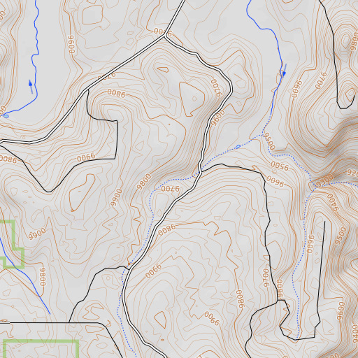 OpenTopoMap map of Barranquenos Spring, NM