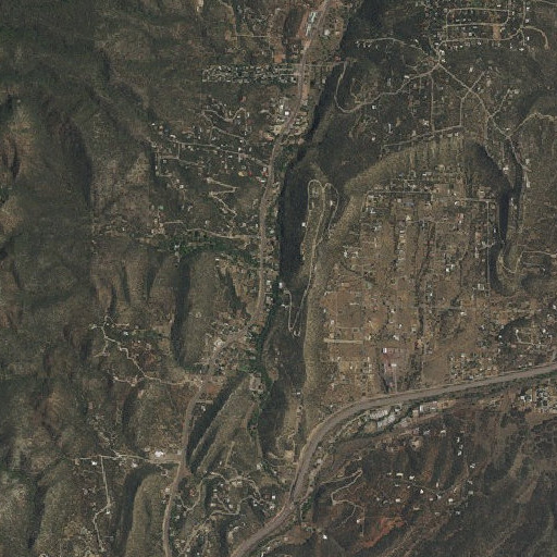 Aerial imagery of Cedar Crest Post Office, NM