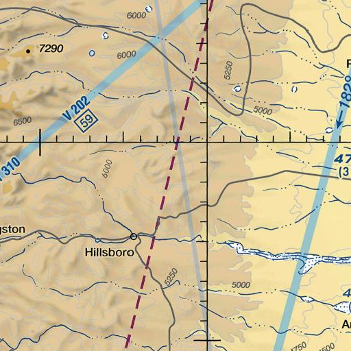 FAA VFR chart of Copper Flat Mine, NM