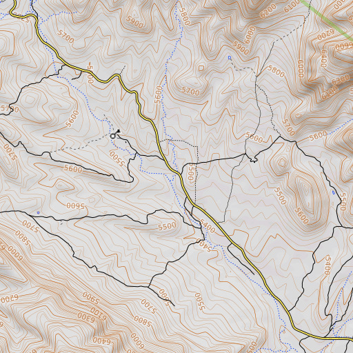 OpenTopoMap map of Pine Gulch, AZ