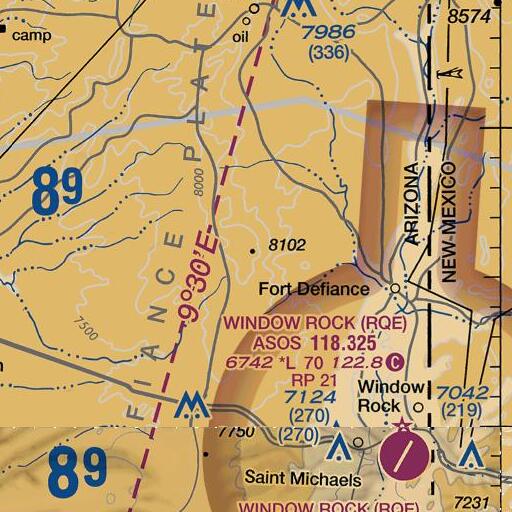 FAA VFR chart of Piney Hill, AZ
