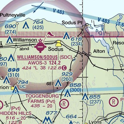 FAA VFR chart of Fly Creek, NY