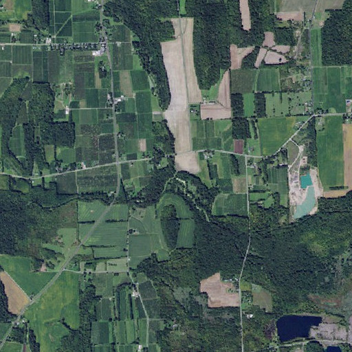 Aerial imagery of Fly Creek, NY