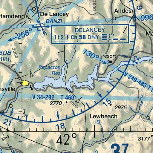 FAA VFR chart of Flynn Brook, NY
