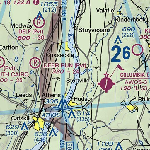 FAA VFR chart of Fourmile Point, NY