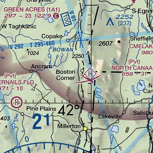 FAA VFR chart of Fox Hill, NY