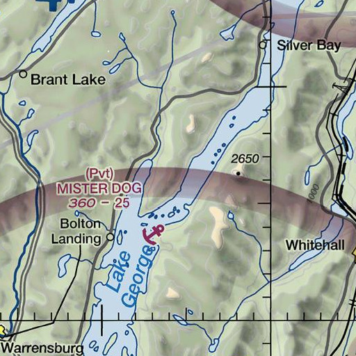 FAA VFR chart of French Point Mountain, NY