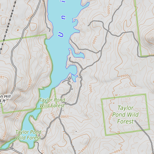 OpenTopoMap map of Frenchs Brook, NY