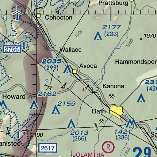 FAA VFR chart of Goff Creek, NY