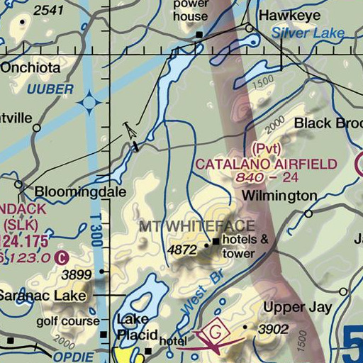 FAA VFR chart of Hatton Hill, NY