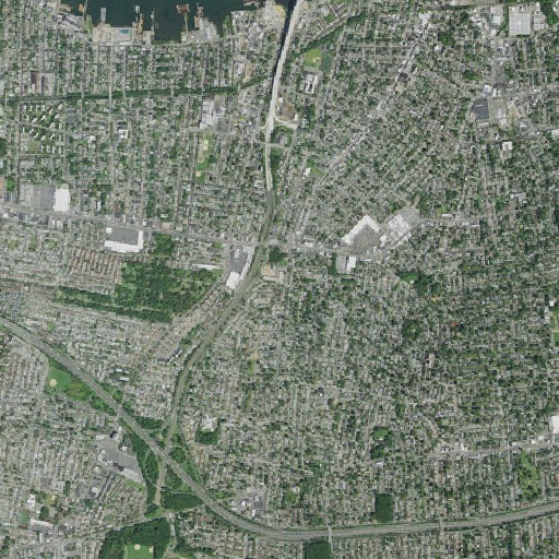 Aerial imagery of Intermediate School 51, NY