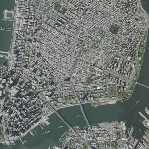 Aerial imagery of Intermediate School 131, NY