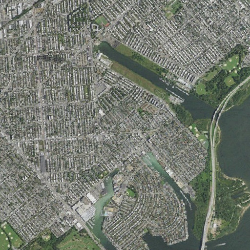 Aerial imagery of Intermediate School 78, NY
