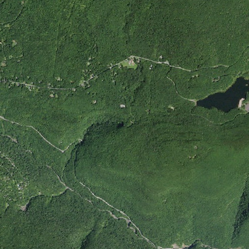 Aerial imagery of Kaaterskill Falls, NY
