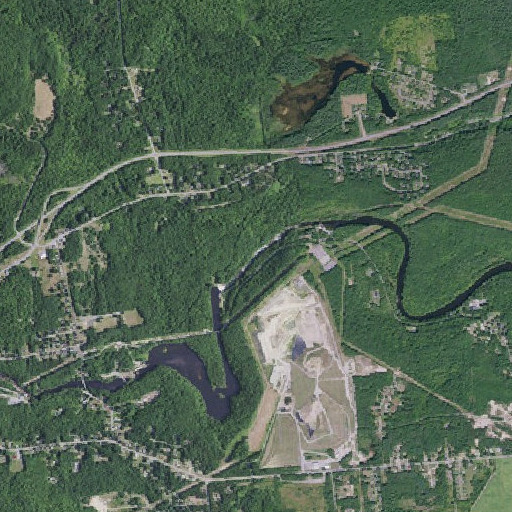 Aerial imagery of Kent Falls, NY