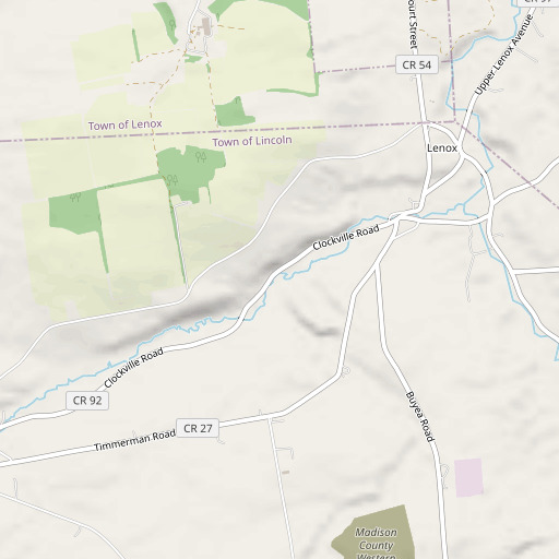 OpenStreetMap map of Limestone Creek, NY