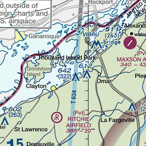 FAA VFR chart of Mason Point, NY