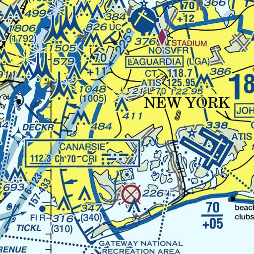 FAA VFR chart of Intermediate School 311, NY