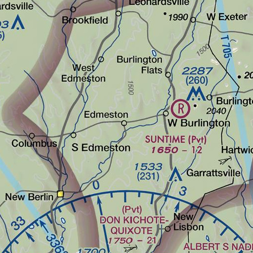 FAA VFR chart of Mill Creek, NY