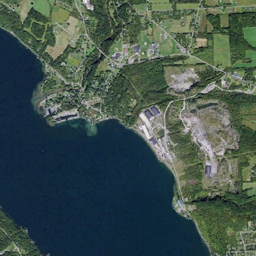 Aerial imagery of Minnegar Brook, NY