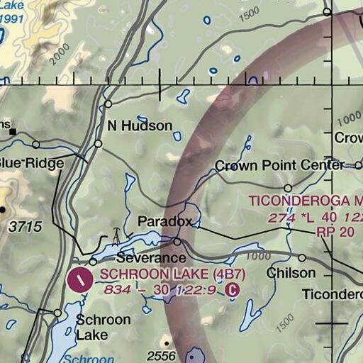 FAA VFR chart of Pidgeon Hill, NY