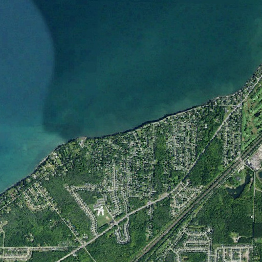 Aerial imagery of Pinehurst, NY