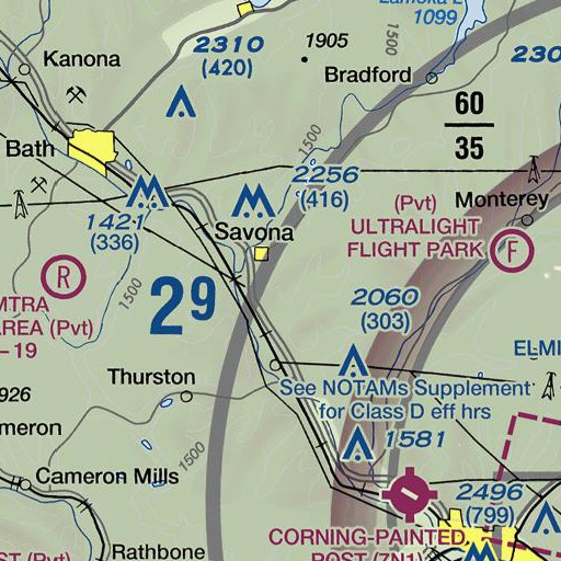 FAA VFR chart of Platt Hill, NY