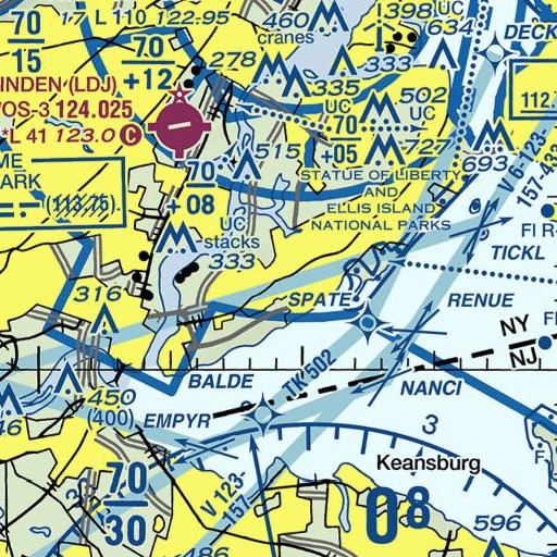 FAA VFR chart of Public School 36, NY