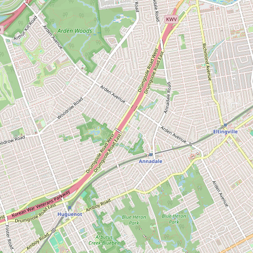 OpenStreetMap map of Public School 36, NY