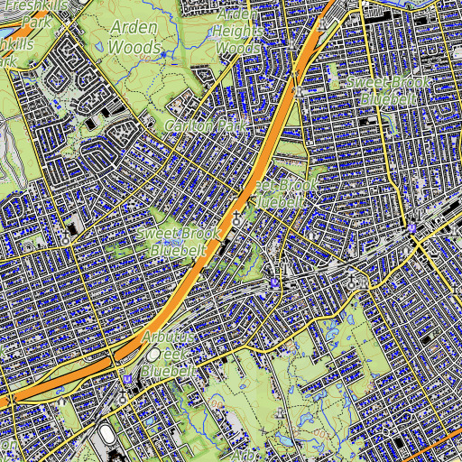 OpenTopoMap map of Public School 36, NY