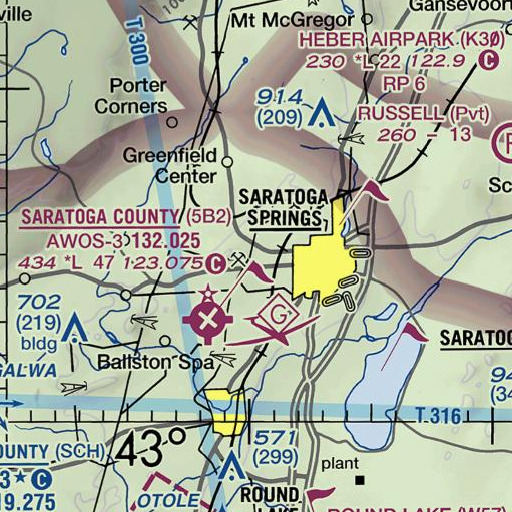 FAA VFR chart of Putnam Brook, NY