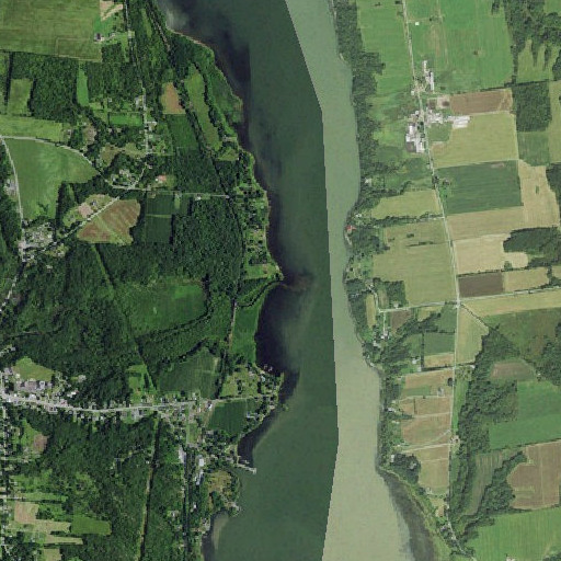 Aerial imagery of Putts Point, NY