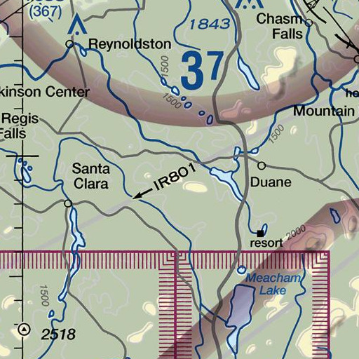 FAA VFR chart of Ragged Mountain, NY