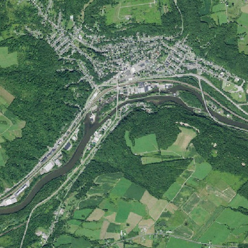 Aerial imagery of Rollaway, NY
