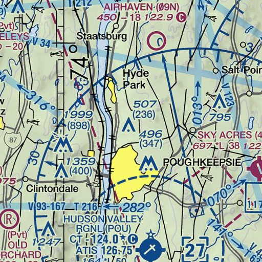FAA VFR chart of Saint Peter School, NY