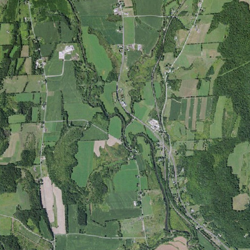 Aerial imagery of Sangerfield River, NY