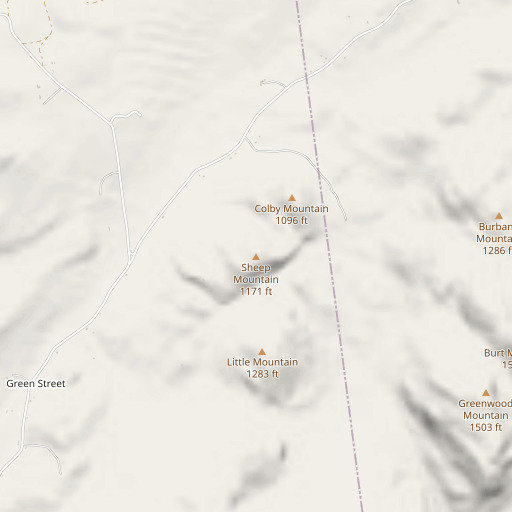 OpenStreetMap map of Sheep Mountain, NY