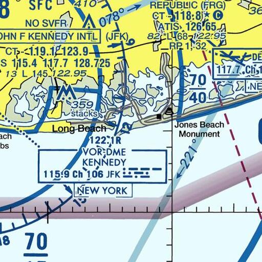 FAA VFR chart of Short Beach, NY