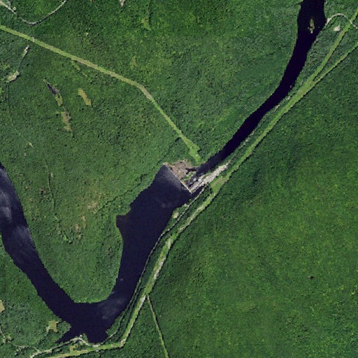 Aerial imagery of Spier Falls, NY