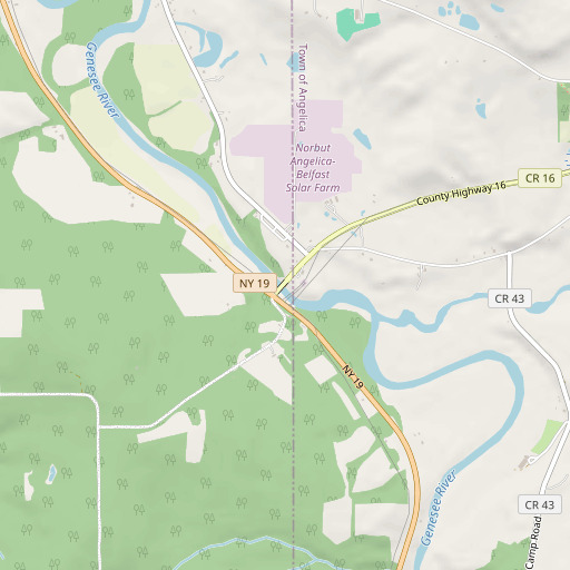 OpenStreetMap map of Transit Bridge, NY
