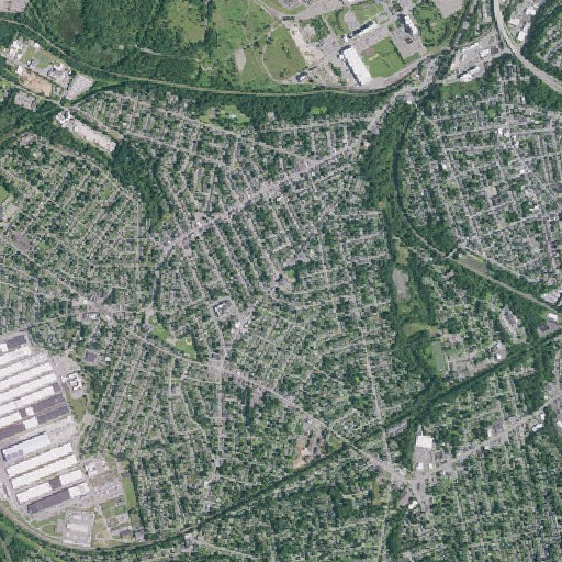 Aerial imagery of Van Corlaer Elementary School, NY