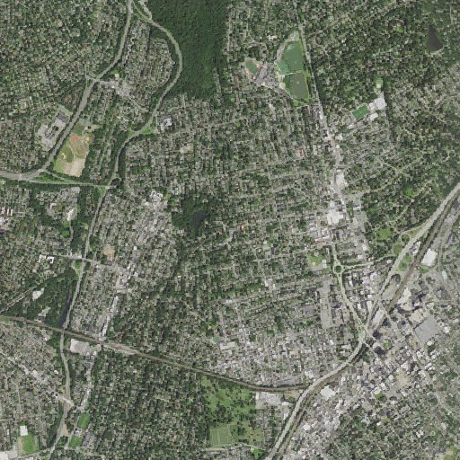 Aerial imagery of Daniel Webster Elementary School, NY