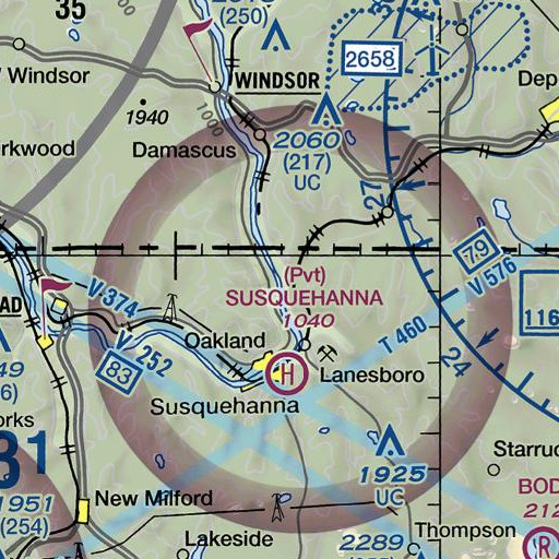 FAA VFR chart of Cascade Creek, NY