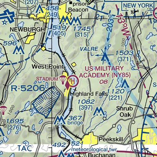 FAA VFR chart of Indian Brook, NY